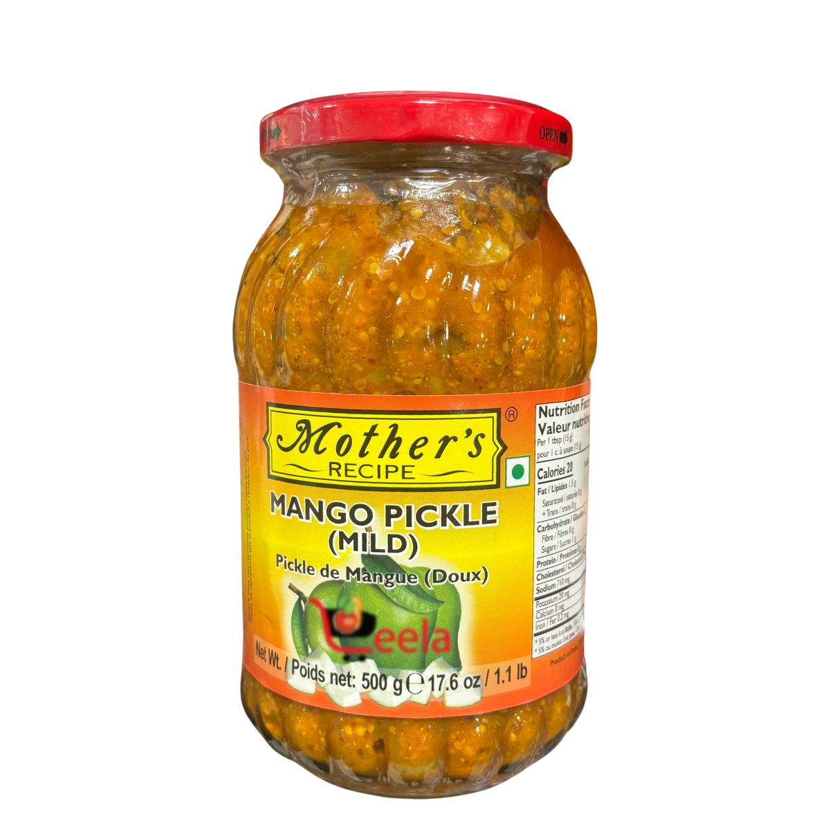 Mothers Mango Pickle (Mild) 500g