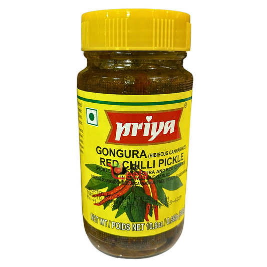 Priya Gongura Red Chilli Pickle 300g