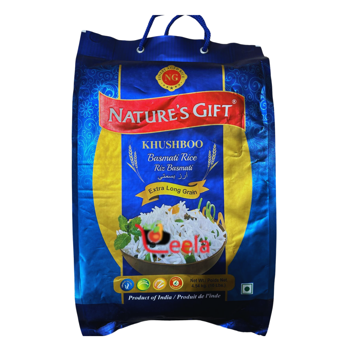 Nature's Gift Khushboo Basmati Rice - 10 LB