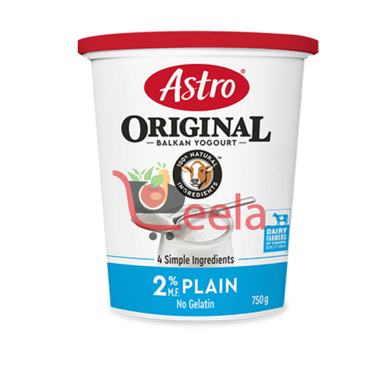 Astro Original 2% Plain Yogurt - 750g